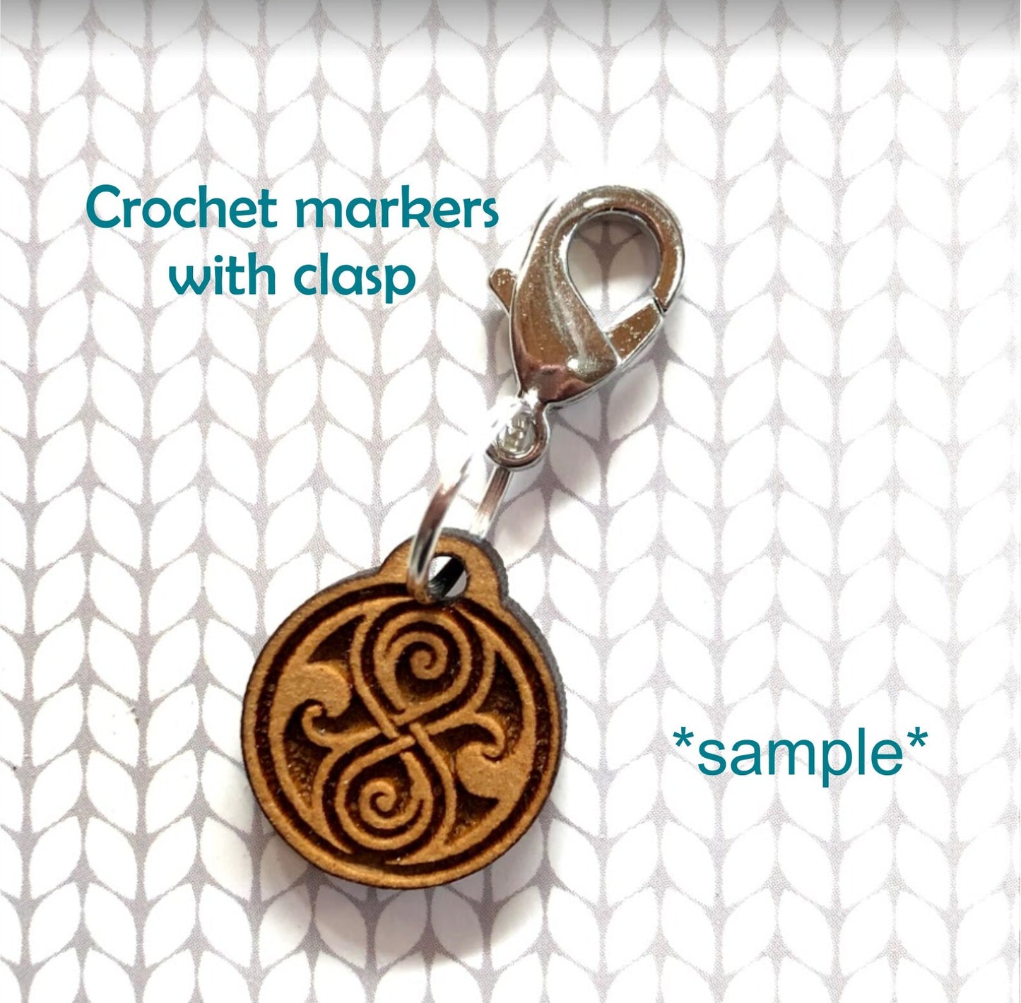 Crystals Knitting or crochet Stitch markers set, magical witchy stitch markers, crochet clasp marker, progress keepers
