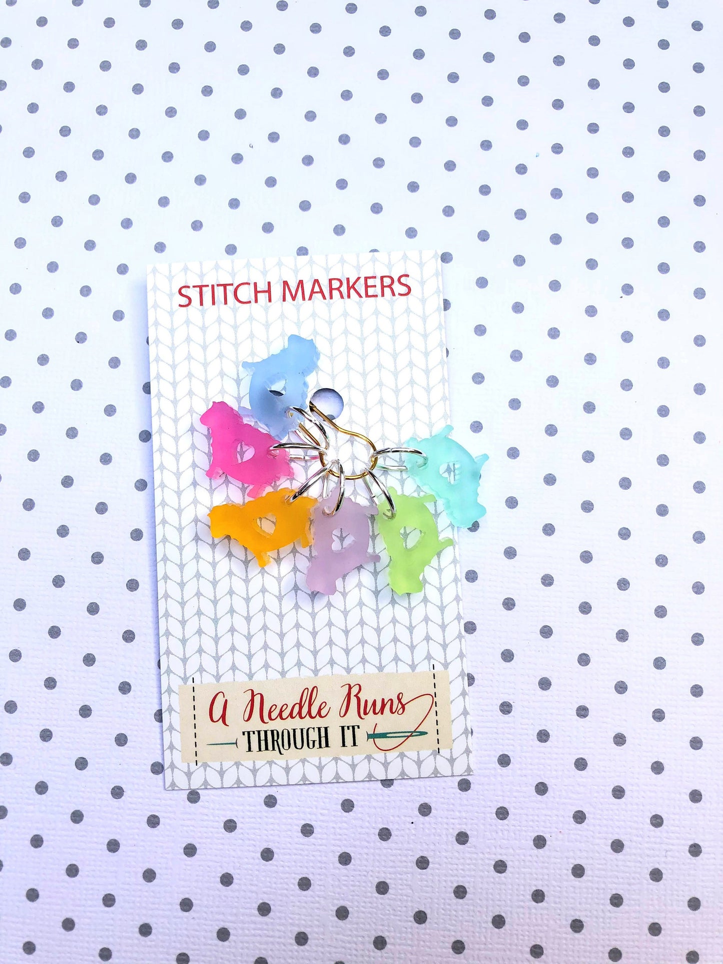 Frosted Color Little Sheep stitch markers for knitting or crochet. Progress keepers. sheep stitch markers. Color acrylic Stitch markers