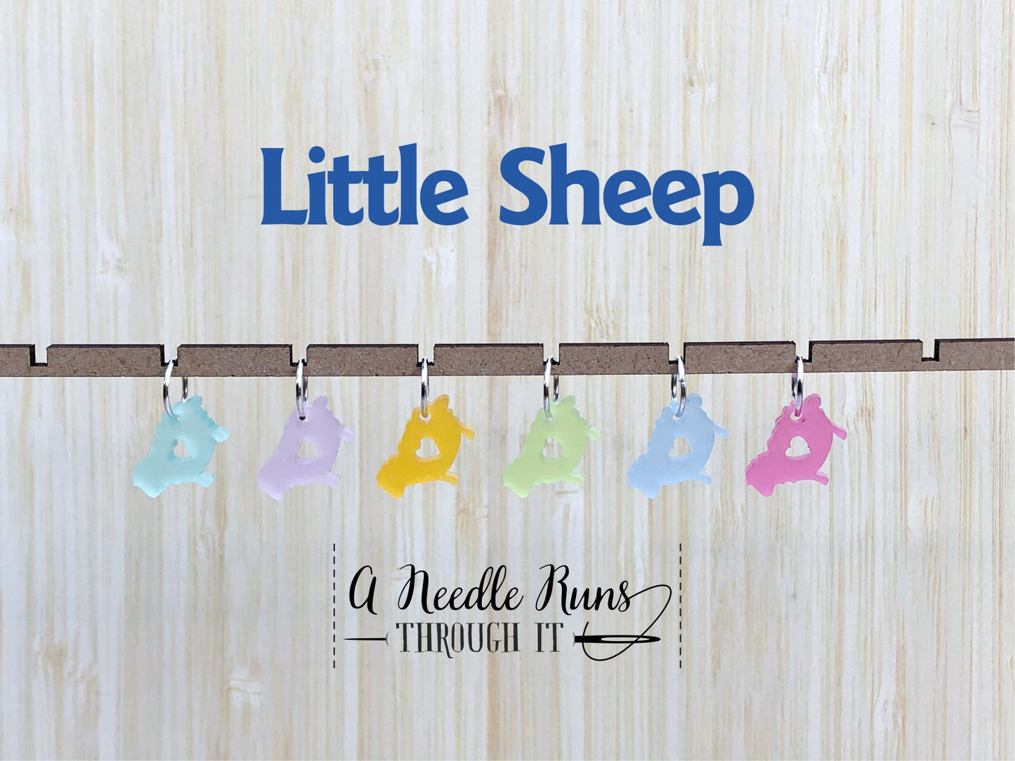 Frosted Color Little Sheep stitch markers for knitting or crochet. Progress keepers. sheep stitch markers. Color acrylic Stitch markers