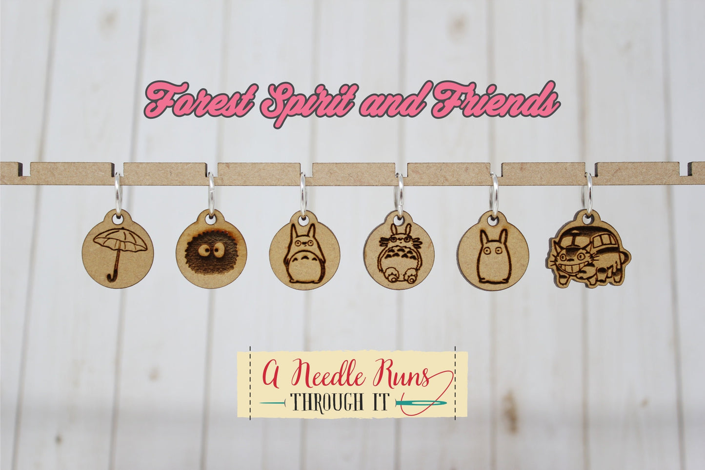 Forest friends. cute stitch markers for knitting and crochet. Progress keepers. Knitting stitch markers.