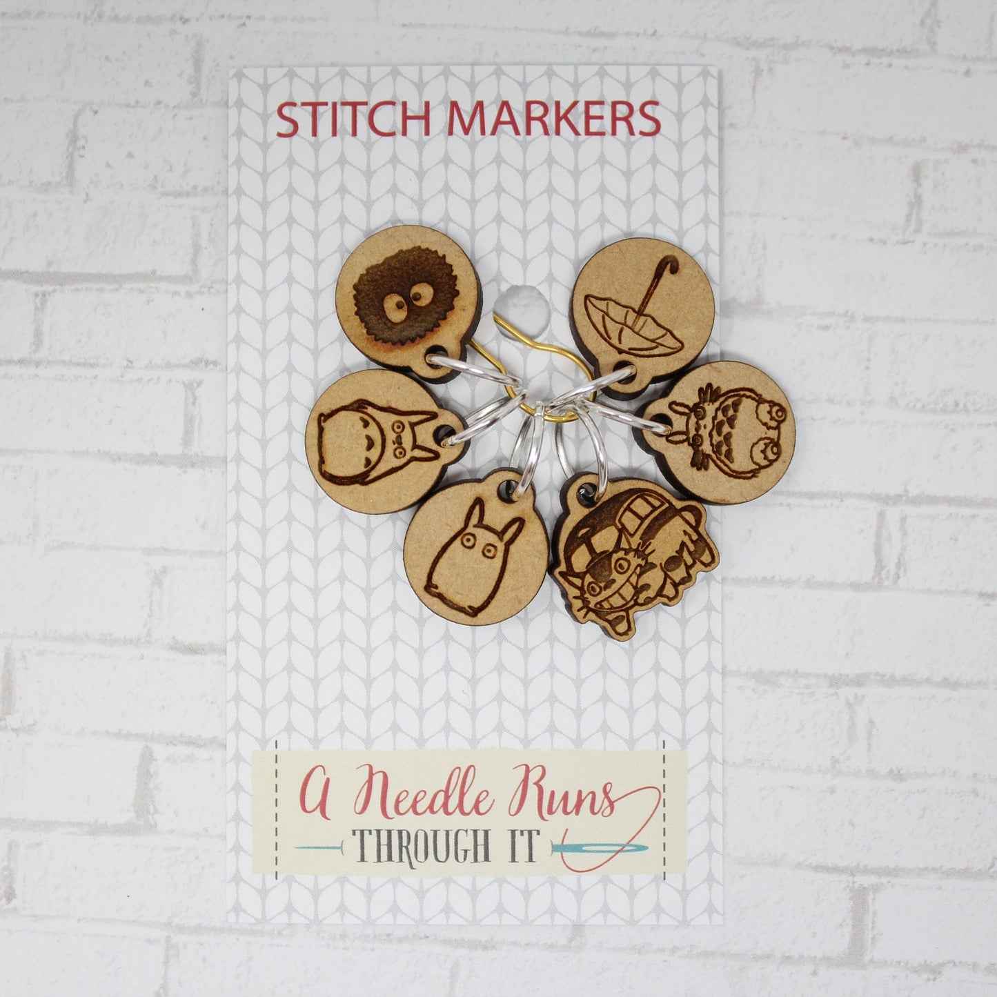 Forest friends. cute stitch markers for knitting and crochet. Progress keepers. Knitting stitch markers.