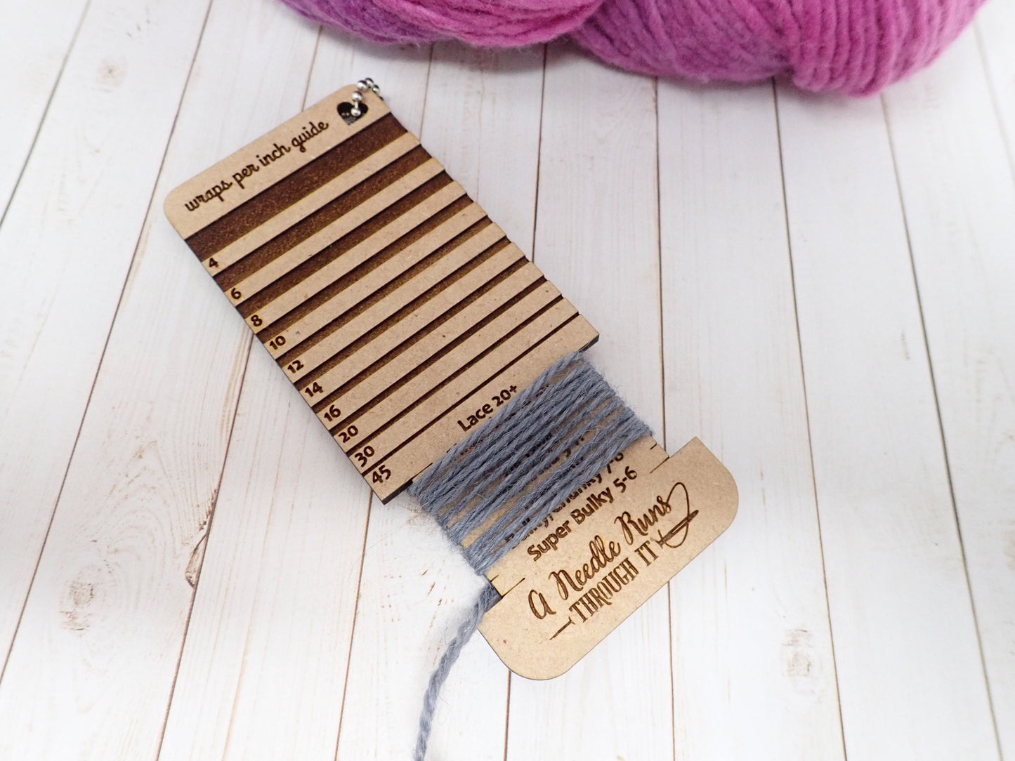 Wraps per inch wood guide. WPI guide tool. Spinner tools. handspinning WPI measure