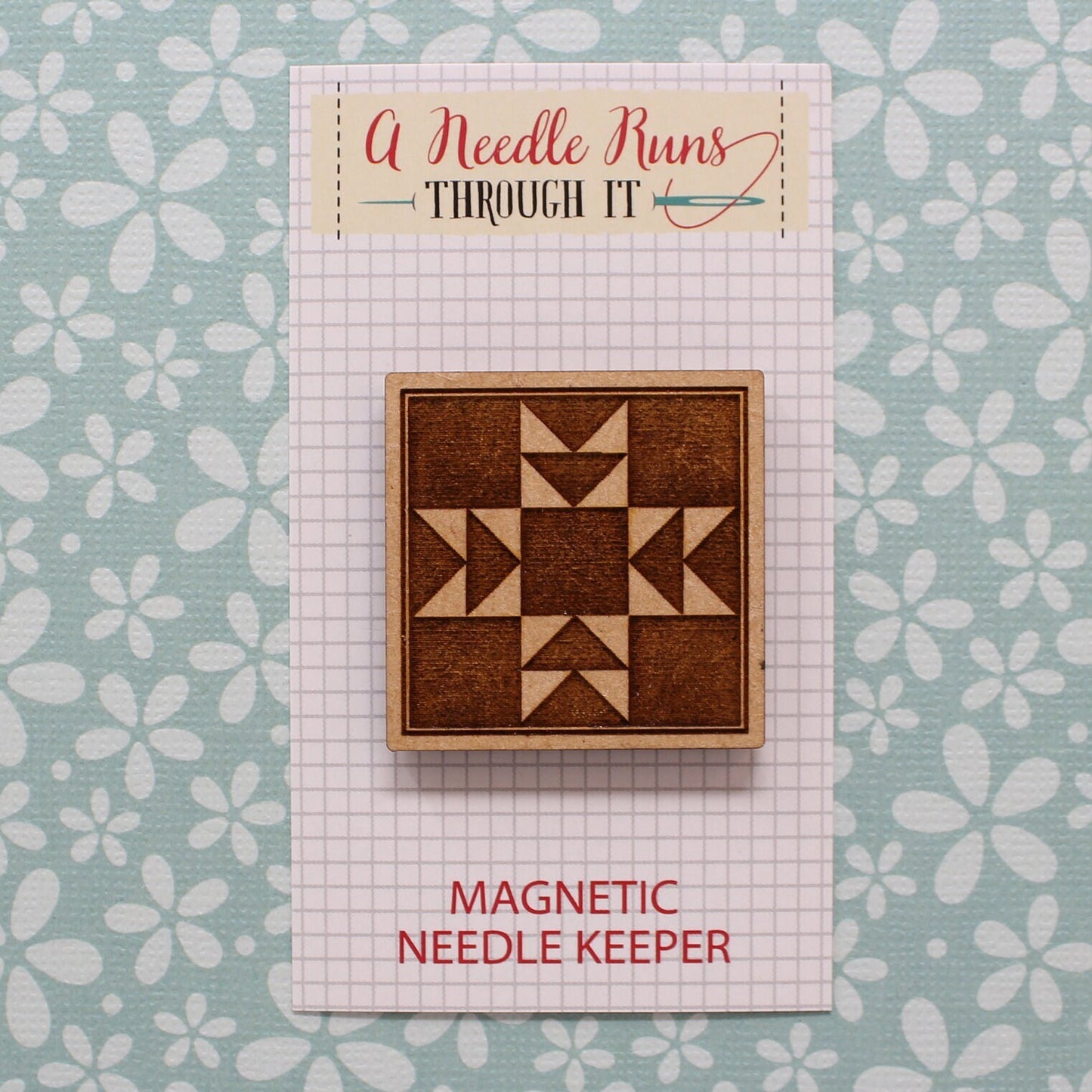 Cross Stitch Needle Minder, Cross Stitch Designs, Wood Magnetic Needle Minder. Hand embroidery, Needle Keeper. Gilmore Girls Needle Keeper