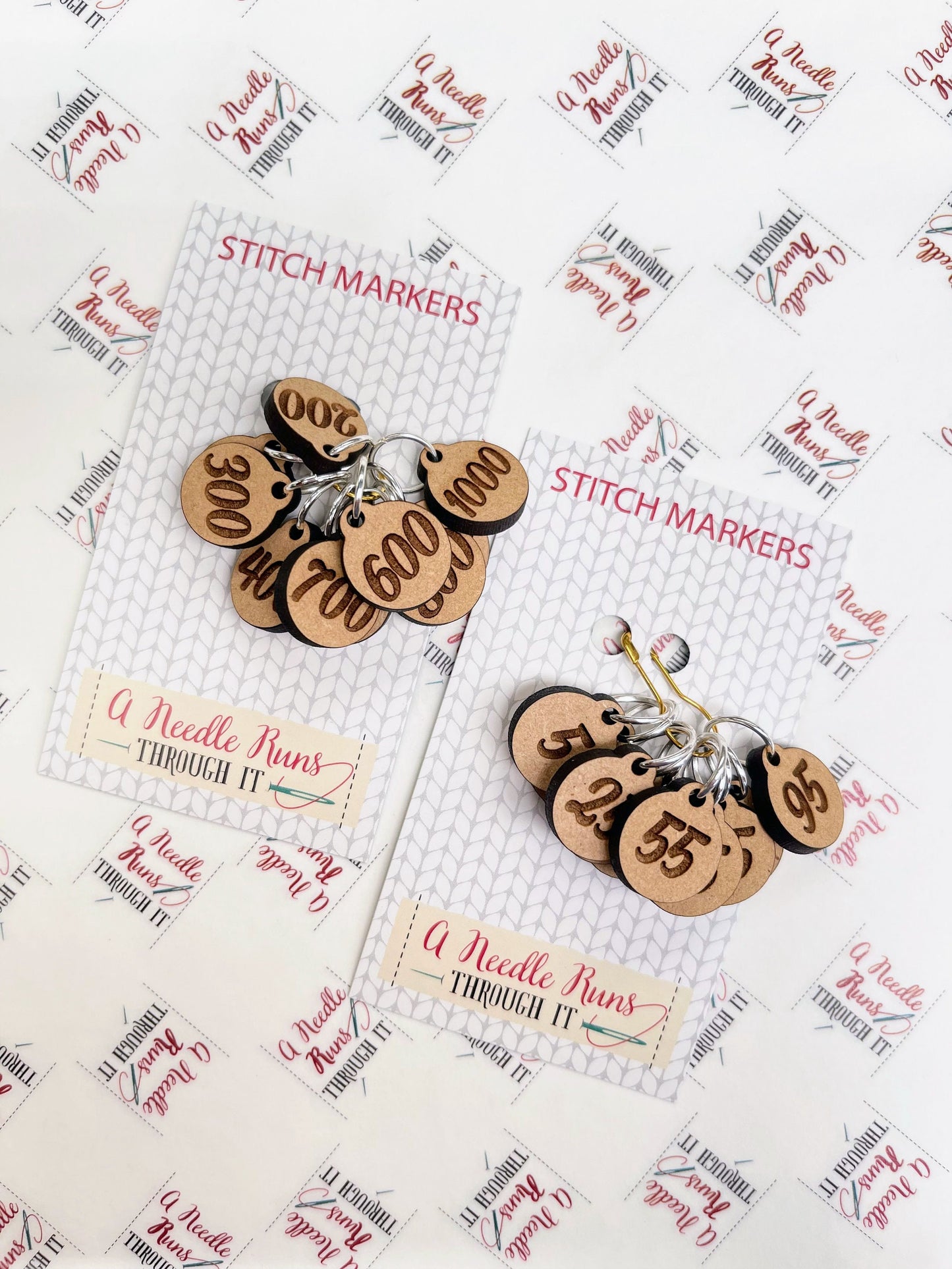 100-1000 numbers Row Counter Stitch markers. Row Counter for knitting or crochet. Stitch count markers for Knitting and Crochet