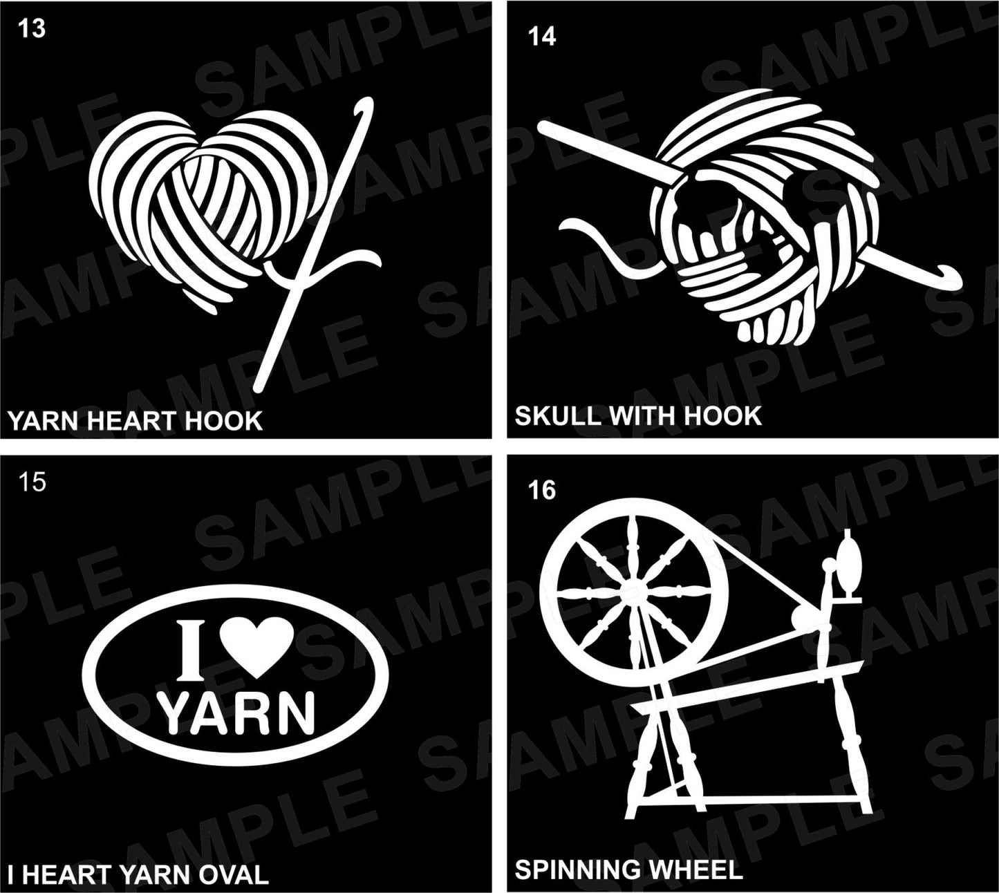 Crafty Knitting Car Decals, Laptop Decal, Vinyl Stickers for your car or window. Knitting Decals, Crochet Decals. water bottle sticker