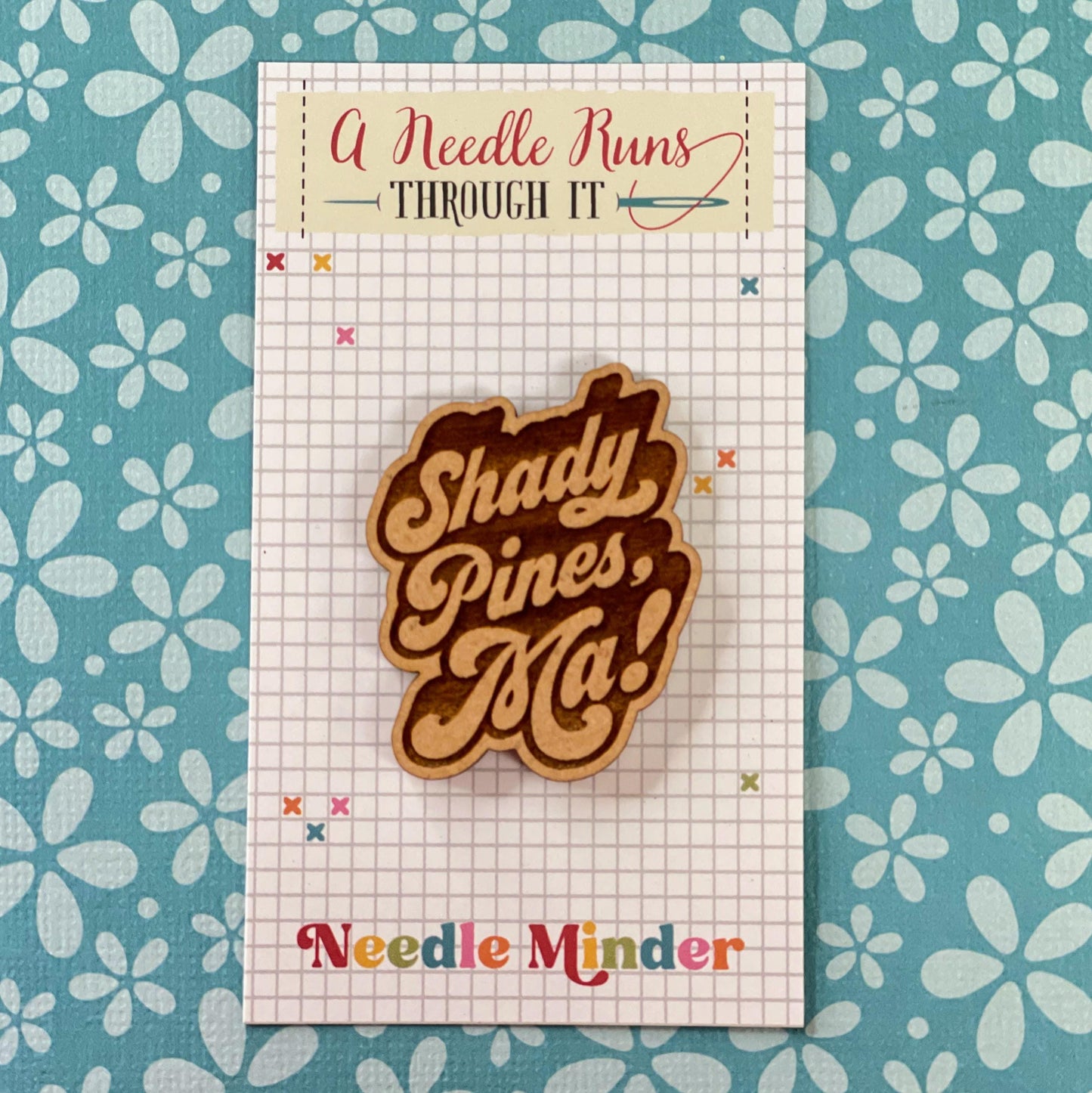 Cross Stitch Needle Minder, Golden Girls inspired needle minders, Wood Magnetic Needle Minder. Hand embroidery, Needle Keeper. cross stitch