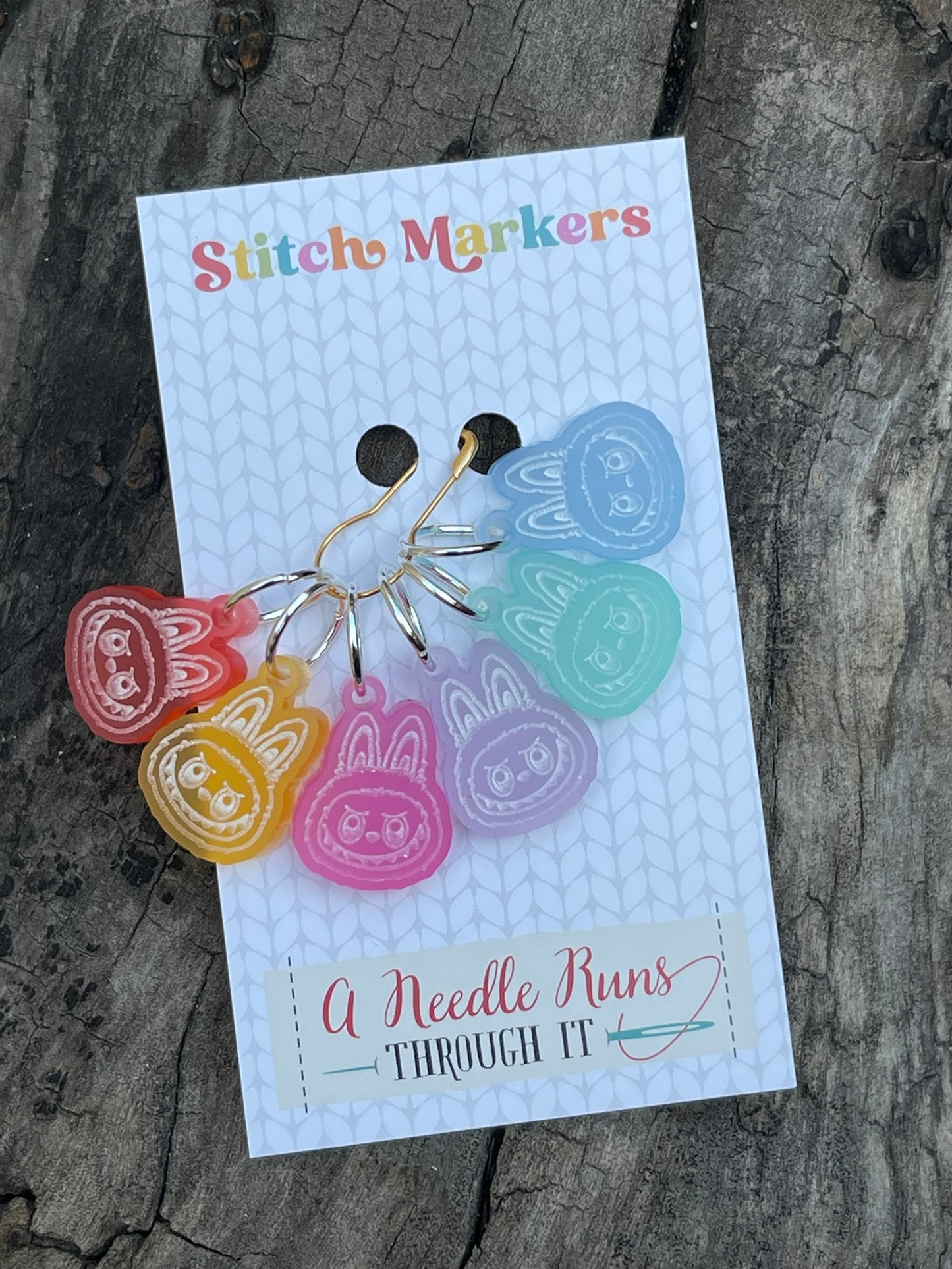 Lafufu Knitting or crochet Stitch markers set