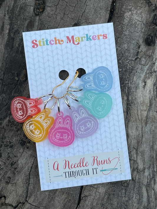 Lafufu Knitting or crochet Stitch markers set