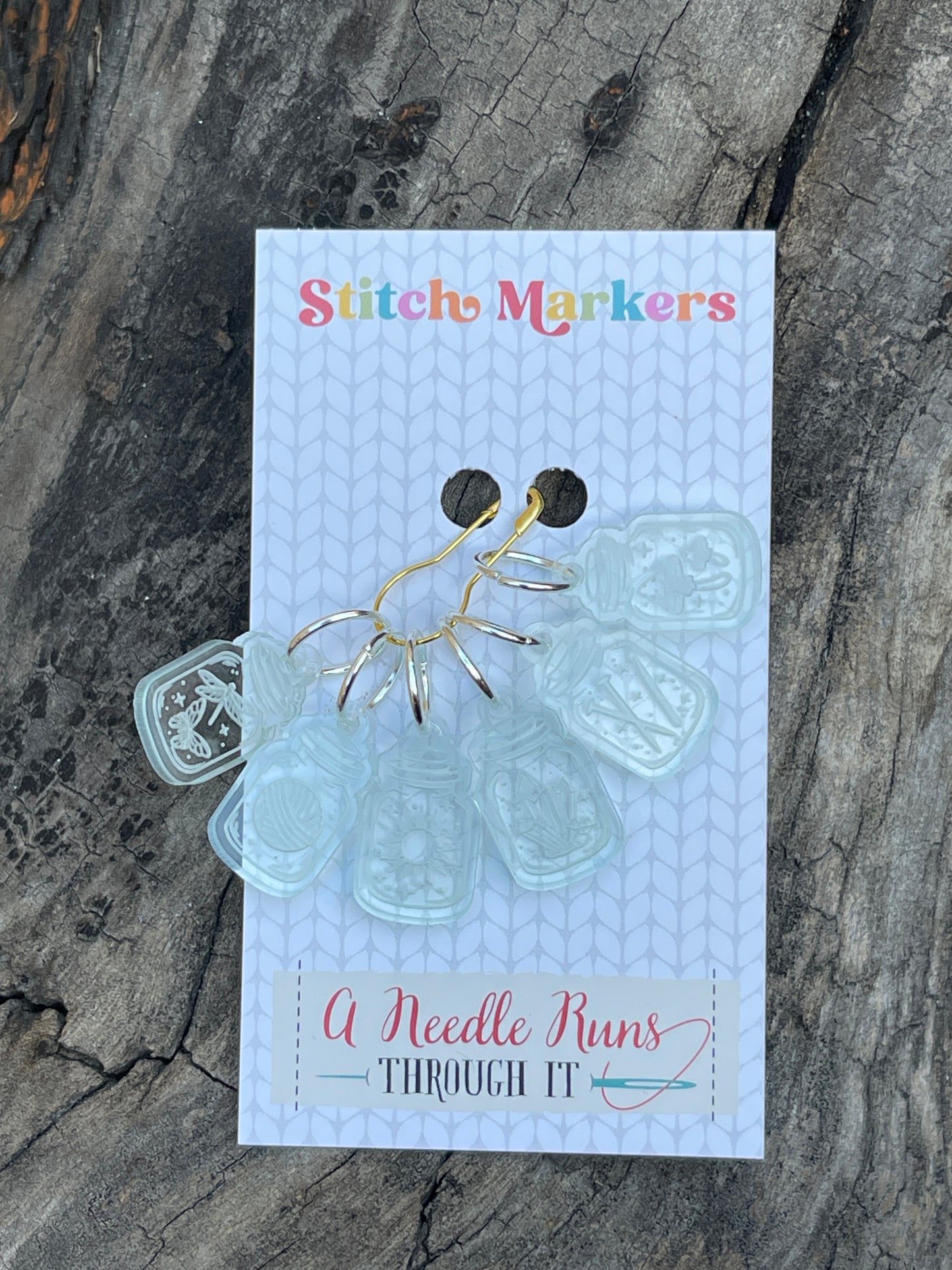 Apothecary Jars Stitch markers set