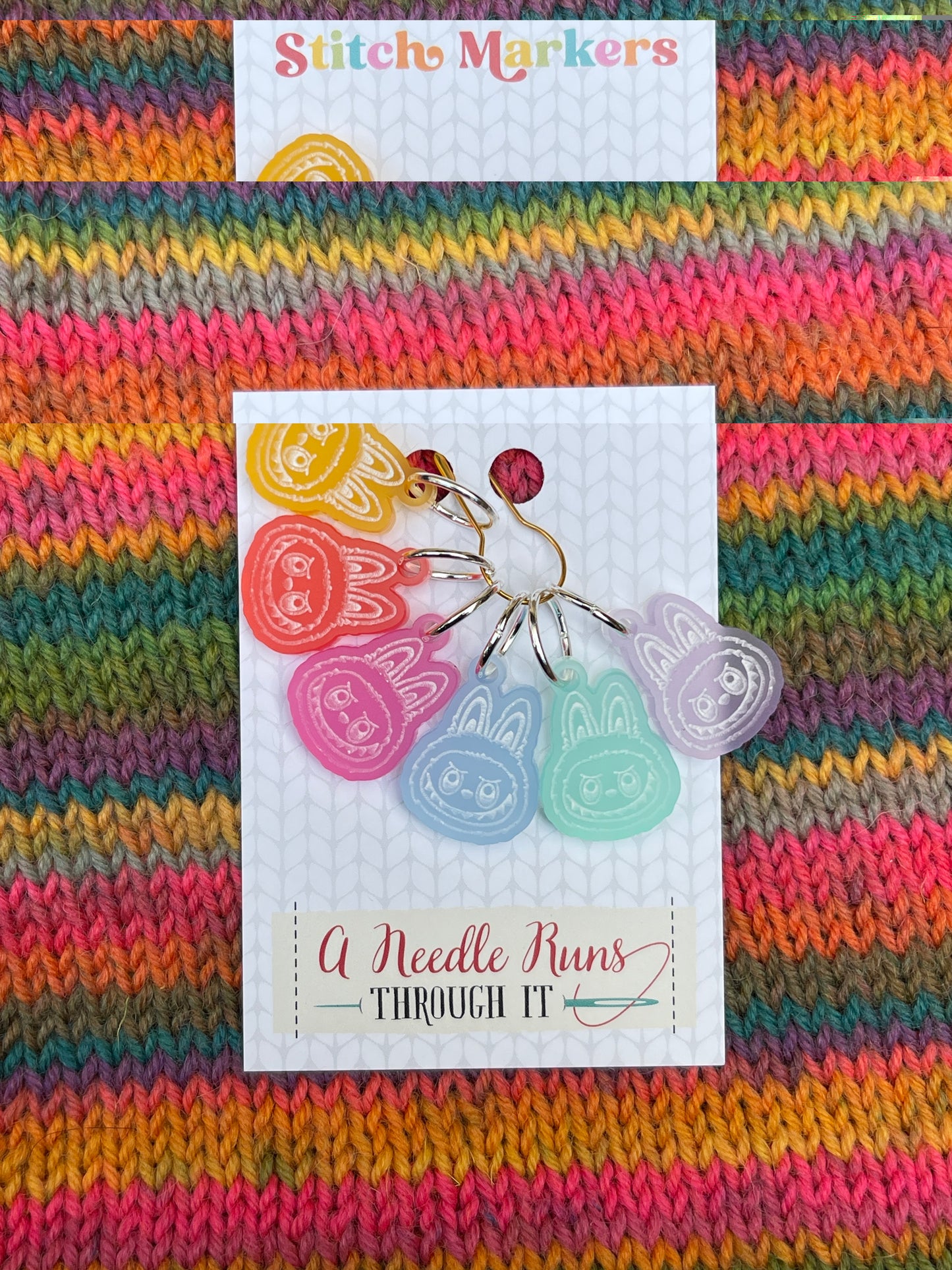 Lafufu Knitting or crochet Stitch markers set