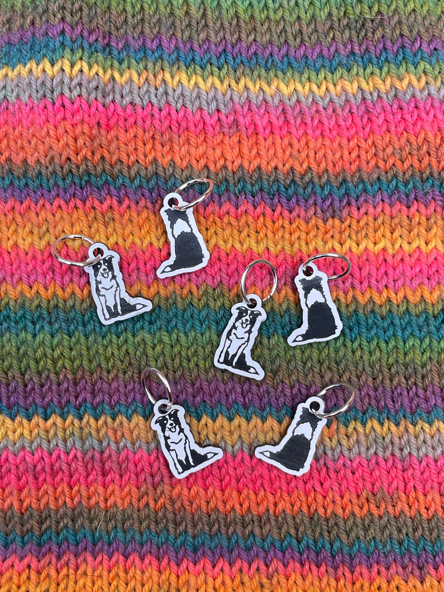 Sheep Dog, Border Collie Stitch markers set