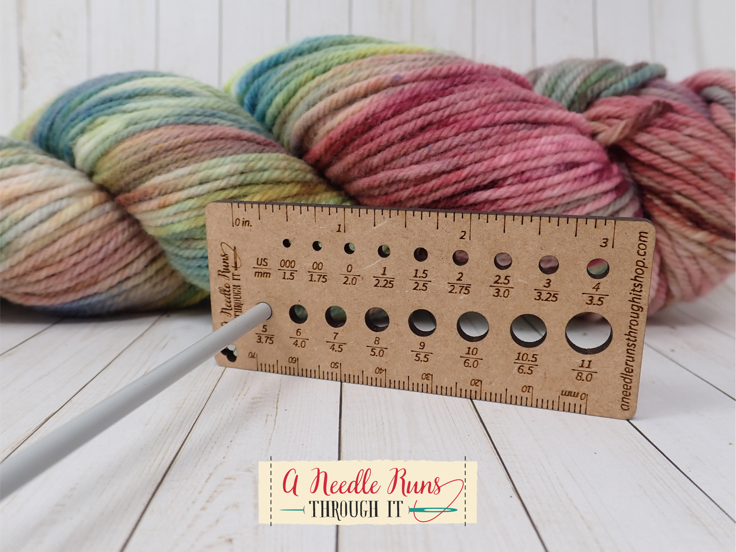 Small Pocket Knitting Needle gauge