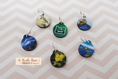 Oregon - Full Color Stitch Markers (set of 6)