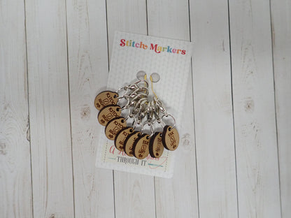 Sweater Decrease stitch markers ssk, k2tog