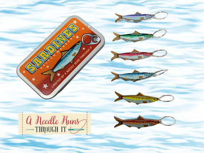 Sardines in a Tin Stitch Marker Set