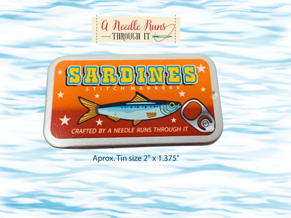 Sardines in a Tin Stitch Marker Set
