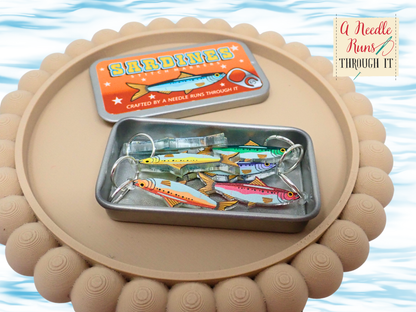 Sardines in a Tin Stitch Marker Set