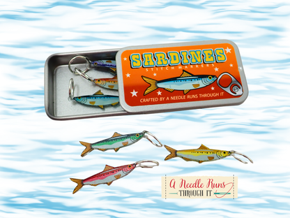 Sardines in a Tin Stitch Marker Set