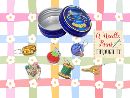 Cookie Tin Sewing Stitch Marker Set