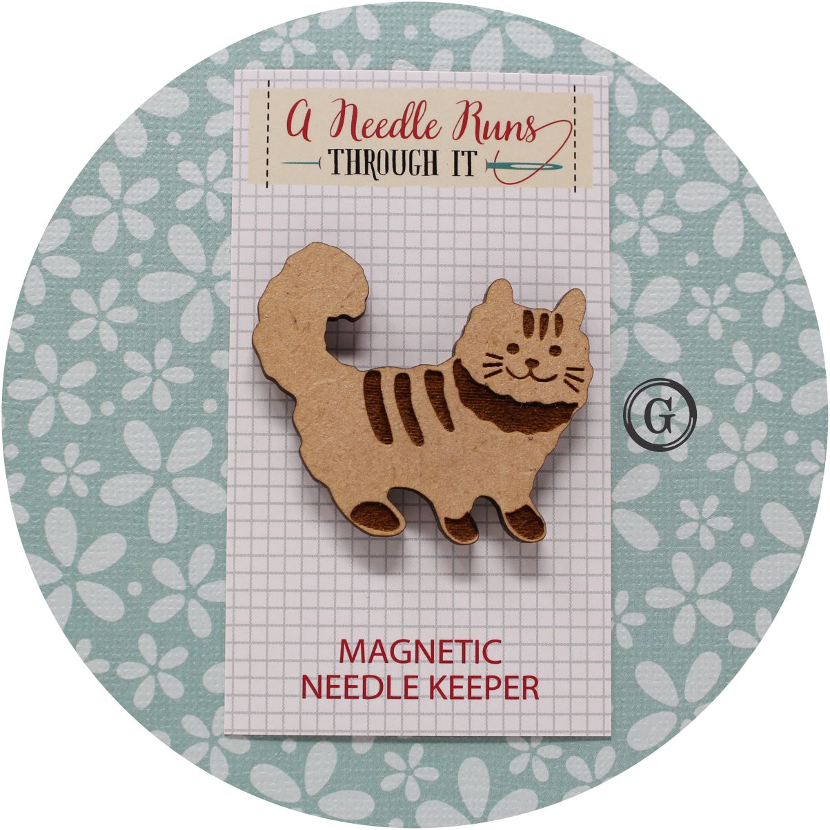 Standing Kitty needle minder