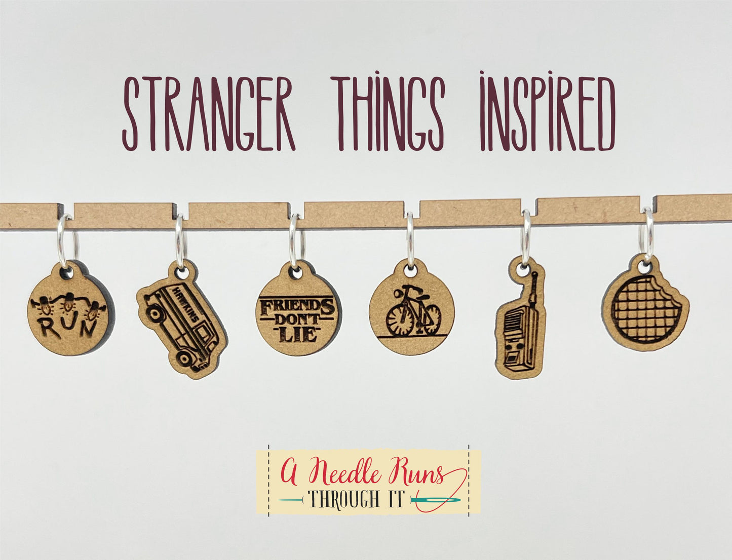 Stranger Things Inspired Stitch markers set