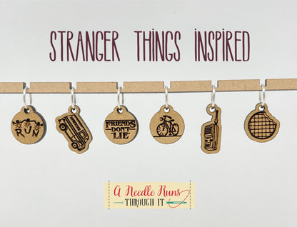 Stranger Things Inspired Stitch markers set