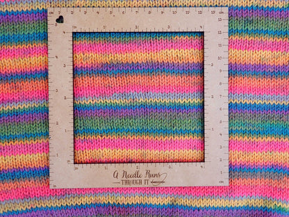 Knitting Gauge Swatch ruler, 4" ruler, 2"ruler or 1" ruler. Gauge Swatch crochet gauge ruler. Knitting tools