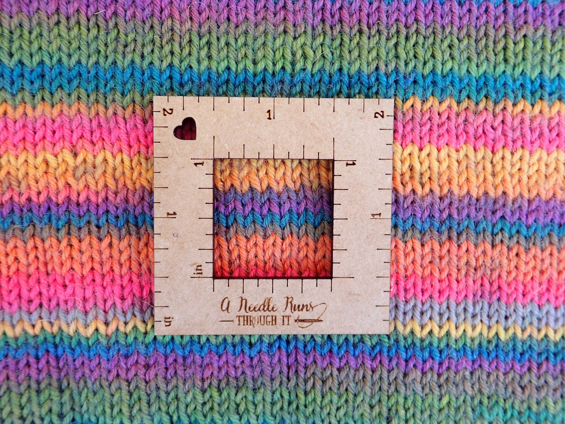 Knitting Gauge Swatch ruler, 4" ruler, 2"ruler or 1" ruler. Gauge Swatch crochet gauge ruler. Knitting tools