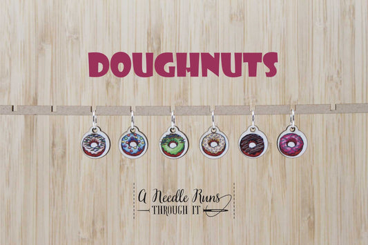 Doughnuts Stitch markers set, sock knitter, donuts assortment snag free stitch markers, crochet stitch markers, color stitch markers