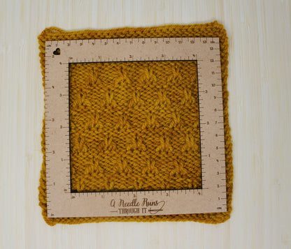 Knitting Gauge Swatch ruler, 4" ruler, 2"ruler or 1" ruler. Gauge Swatch crochet gauge ruler. Knitting tools