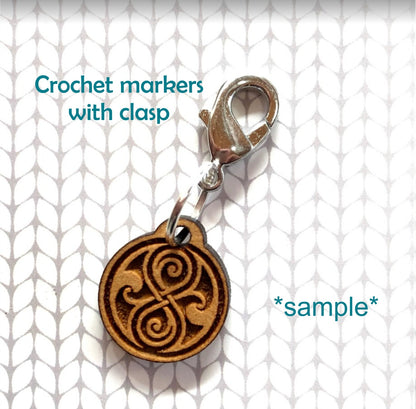 Dolly inspired Stitch markers set, knitter gift, snag free stitch markers