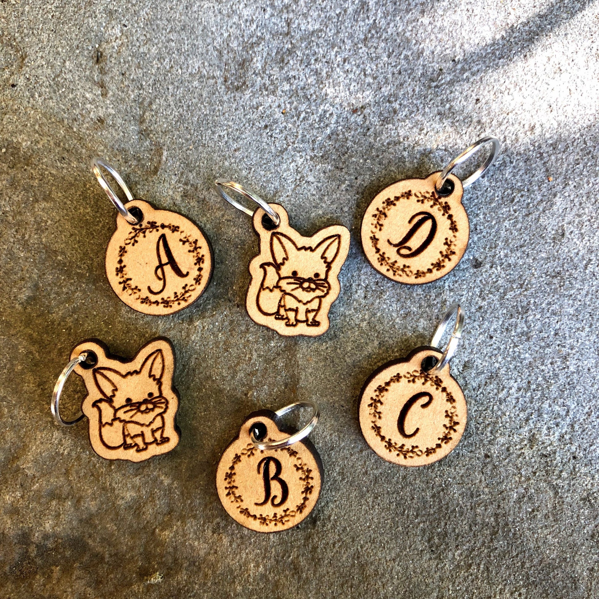 Foxtrot Knitalong Stitch markers set, 4 day kal, snag free stitch markers,markers for knitting or clasp for crochet. Olive Knits knitalong