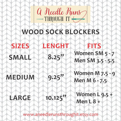 Pinecone Sock Blockers, Baltic Birch Pinecones Design Wood Sock blockers, pair of blockers for knitting socks. S, M, L sizes. Wood sock form