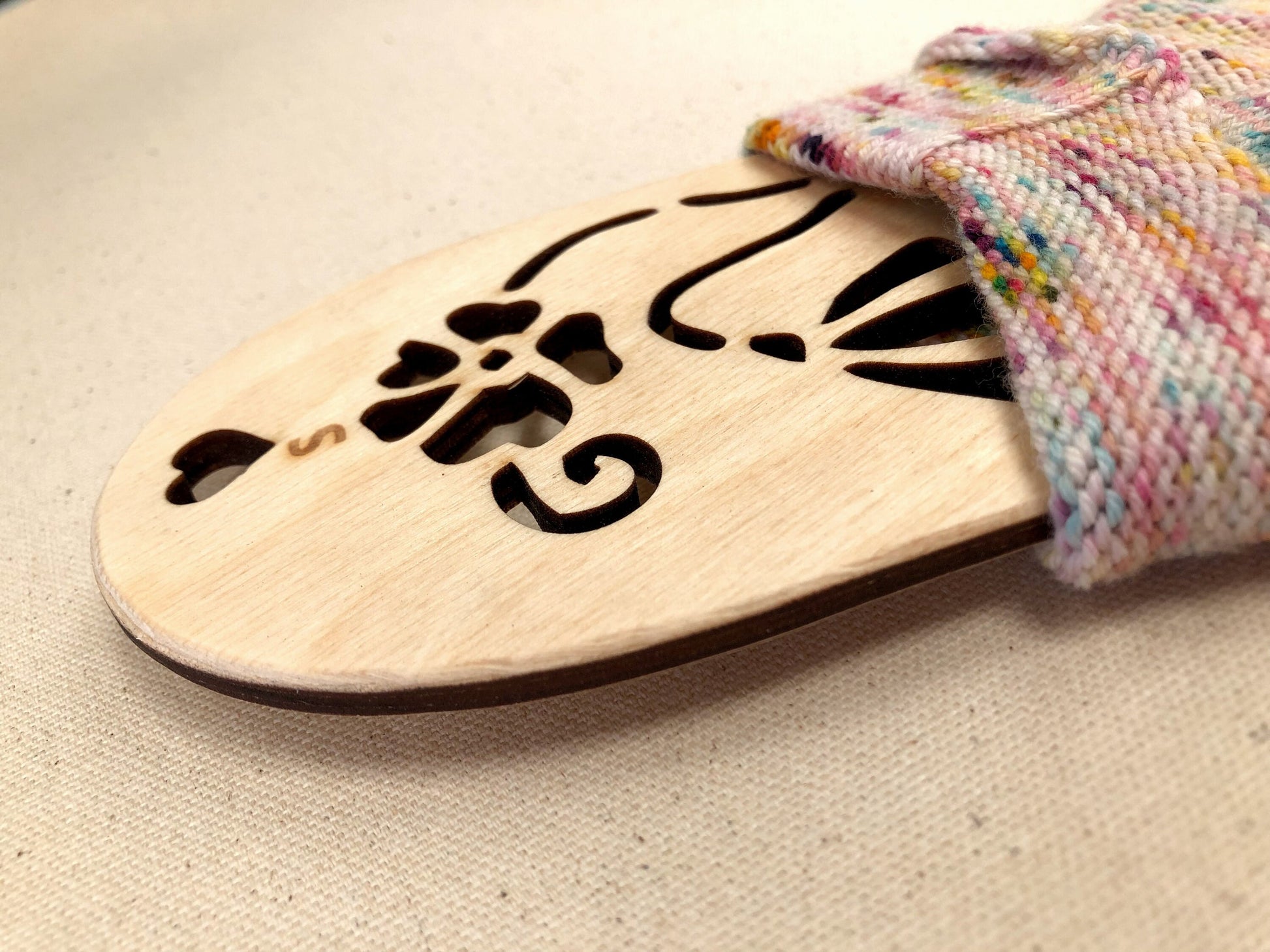 Owl Sock Blockers, Baltic Birch Owl Design Wood Sock blockers, pair of blockers for knitting socks. S, M, L sizes. Wood sock form