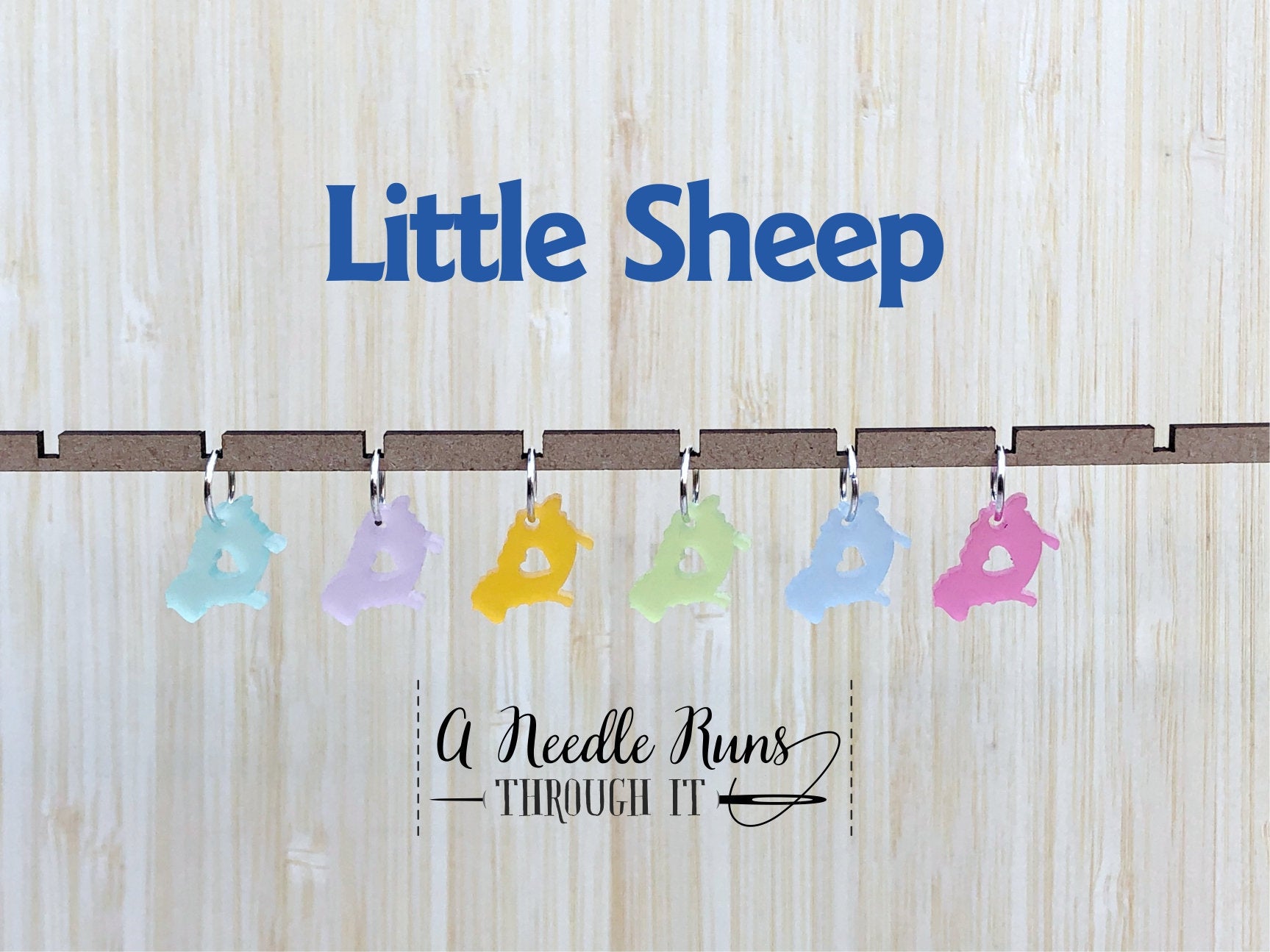 Frosted Color Little Sheep stitch markers for knitting or crochet. Progress keepers. sheep stitch markers. Color acrylic Stitch markers