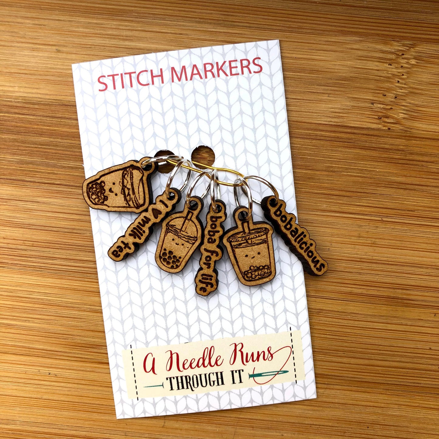 Boba milk tea Knitting stitch markers, Kawaii Boba crochet Stitch markers set, Boba tea crochet clasp marker, progress keepers.boba milk tea