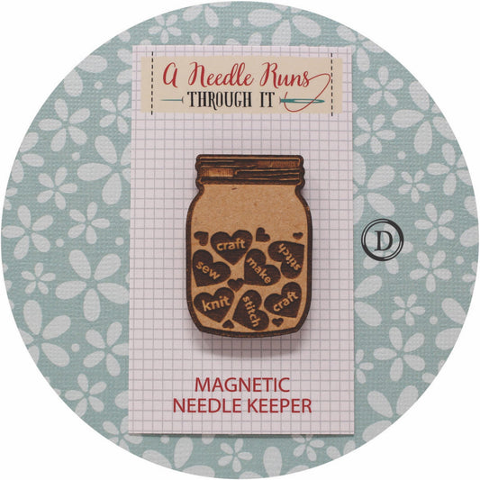Cross Stitch Needle Minder, Cross Stitch Designs, Wood Magnetic Needleminder. Hand embroidery, Needle Keeper. Cute design needle minders