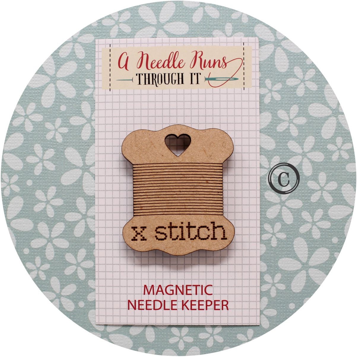 Cross Stitch Needle Minder, Cute stitcher needleminder,Wood Magnetic Needle Minder. Hand embroidery, Needle Keeper.Needleminder cross stitch