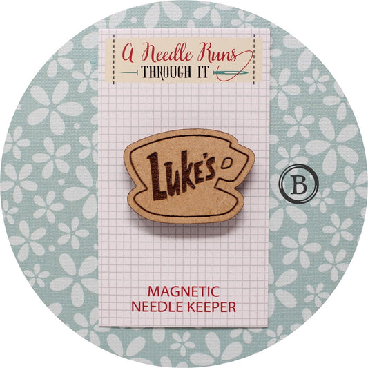 Cross Stitch Needle Minder, Cross Stitch Designs, Wood Magnetic Needle Minder. Hand embroidery, Needle Keeper. G Girls Needle Keeper