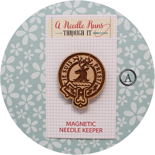 Cross Stitch Needle Minder, Outlander needleminder, Wood Magnetic Needle Minder. Hand embroidery, Needle Keeper.Needleminder cross stitch