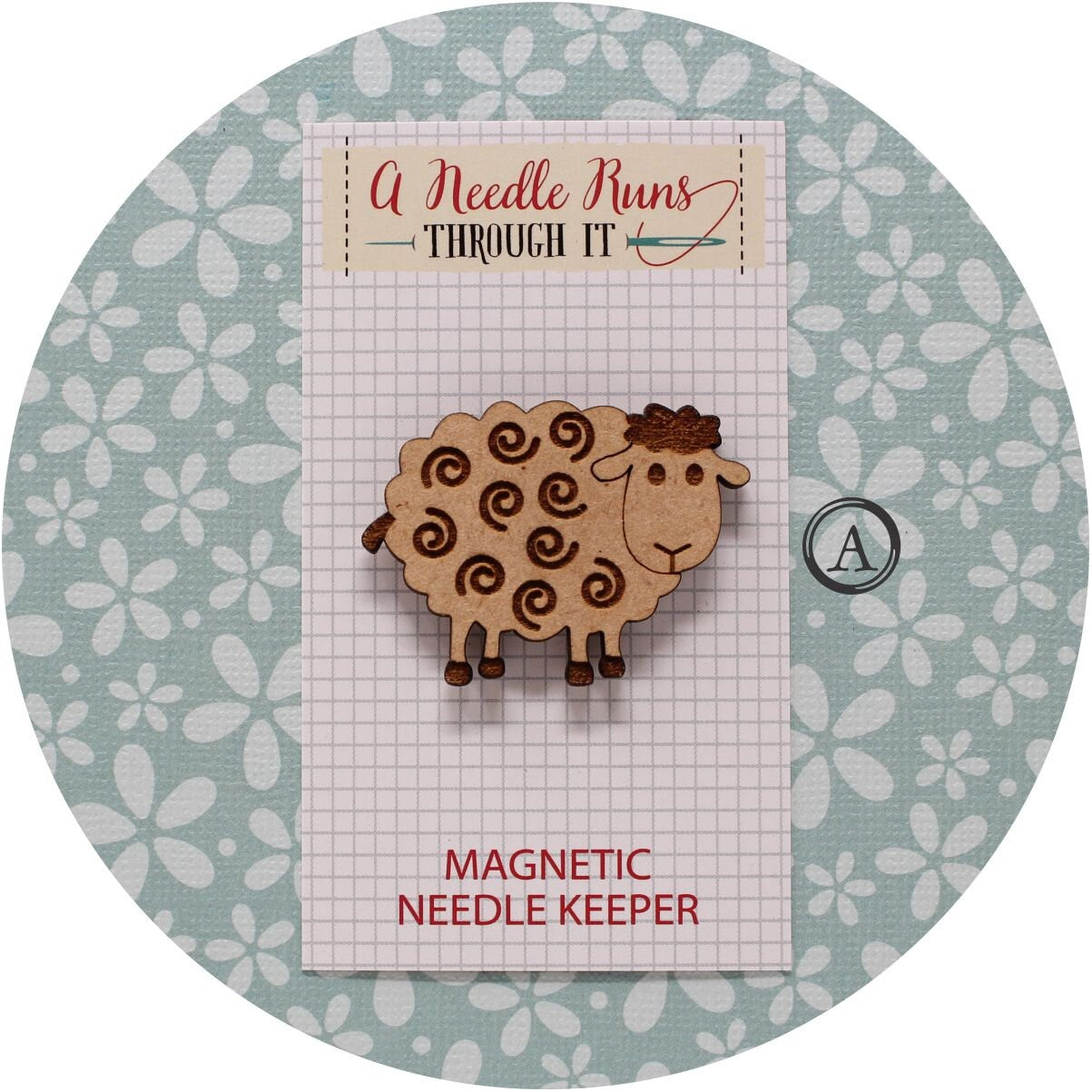 Cross Stitch Needle Minder, Embroidery needleminder, Wood Magnetic Needle Minder. Hand embroidery, Needle Keeper. Needleminder cross stitch