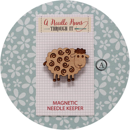 Cross Stitch Needle Minder, Embroidery needleminder, Wood Magnetic Needle Minder. Hand embroidery, Needle Keeper. Needleminder cross stitch
