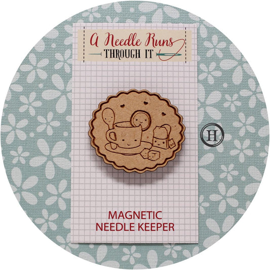 Cross Stitch Needle Minder, Cross Stitch Designs, Wood Magnetic Needleminder. Hand embroidery, Needle Keeper. Cute design needle minders