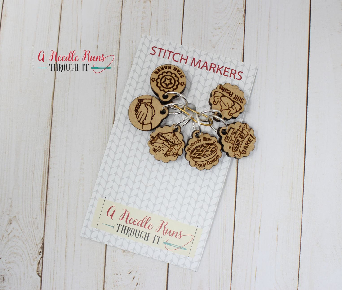 Baking Show inspired Stitch Markers for Knitting or crochet, Ready, set, bake stitch Markers for Knitting and Crochet, Star Baker