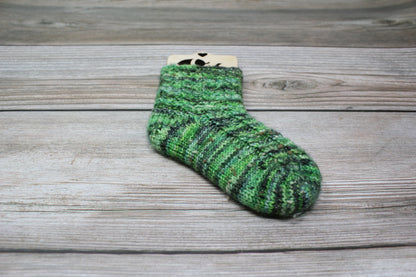 Squirrel Baby Sock Blockers, Baltic Birch Squirrel Design Wood Sock blockers, pair of blockers for knitting baby socks. Baby sock form