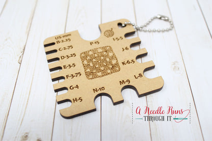 Crochet Hook Gauge. wood crochet hook gauge tool. Crochet hook measuring gauge. crochet tools