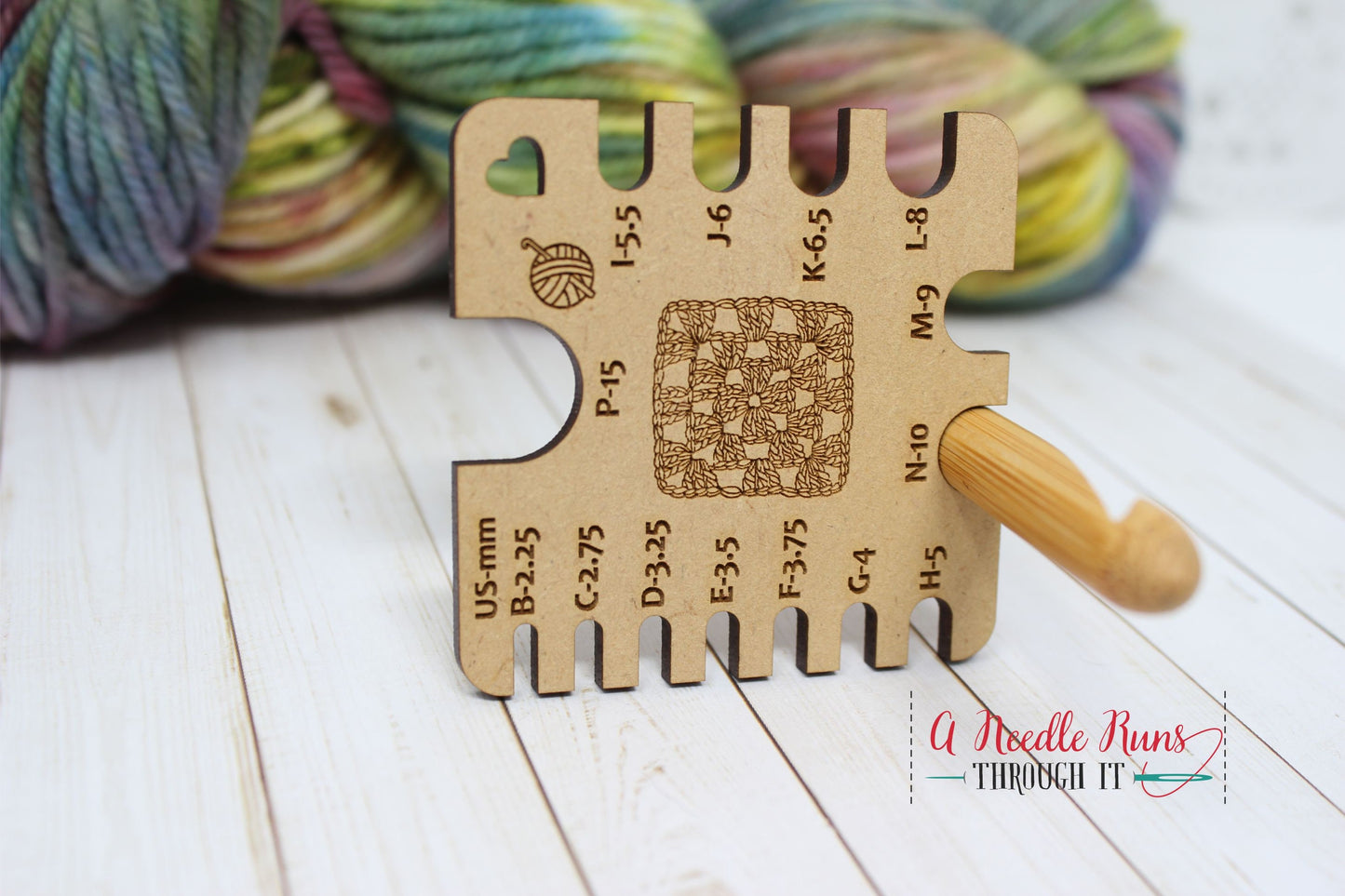 Crochet Hook Gauge. wood crochet hook gauge tool. Crochet hook measuring gauge. crochet tools