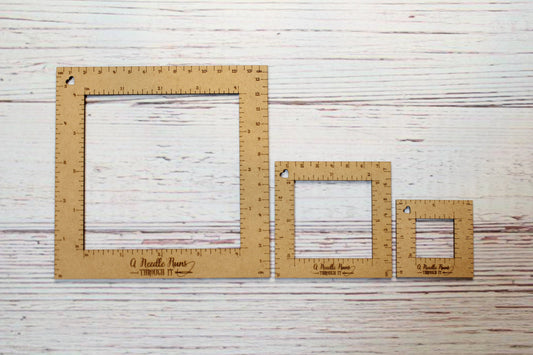 Knitting Gauge Swatch ruler, 4" ruler, 2"ruler or 1" ruler. Gauge Swatch crochet gauge ruler. Knitting tools