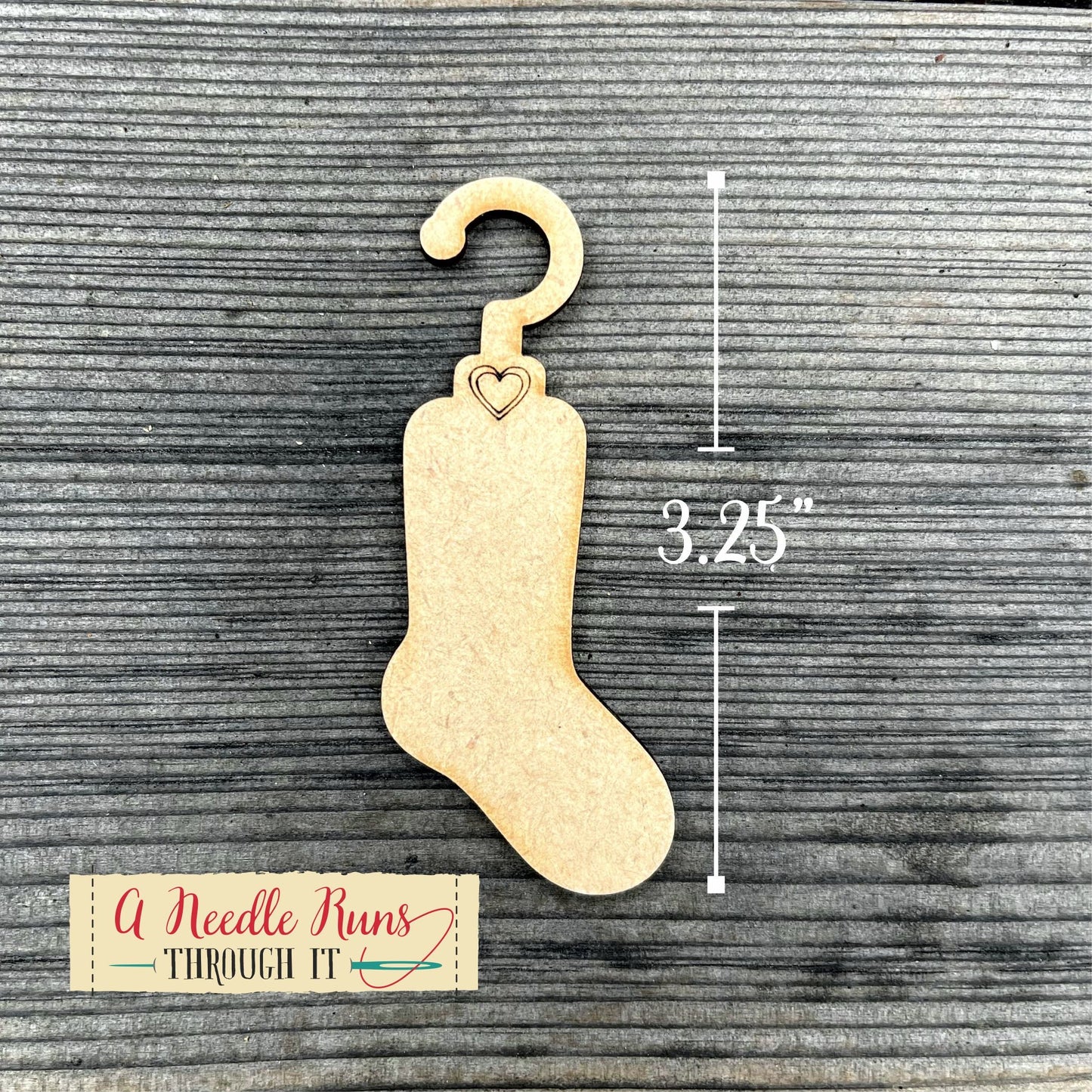 Tiny Sock Blockers hanger for knitted socks ornaments. Ornament sock pattern. Cute ornament wooden hanger for tiny knitted socks