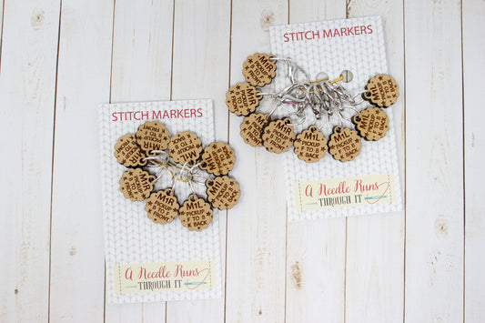 Sweater Increase stitch markers Helpful Stitch Markers,make one left, make one right helpful stitch markers. Knitalong stitch markers set